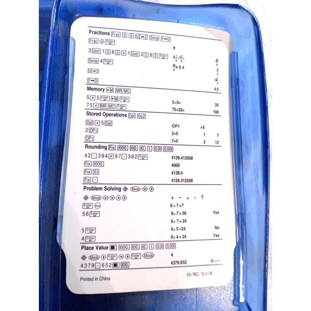 Texas Instruments Ti-I5 Explorer Calculator Blue - Picture 3 of 4